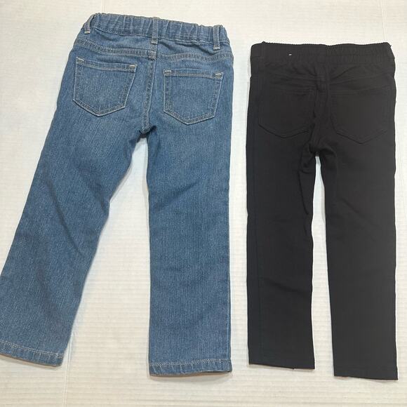 Bundle of Toddler Girls Bottoms sz 3T Jeans and Black Pants - Picture 3 of 6